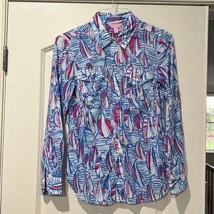 Lilly Pulitzer button down shirt size 4